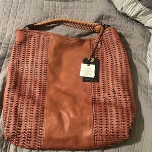 Moda luxe faux leather shoulder bag